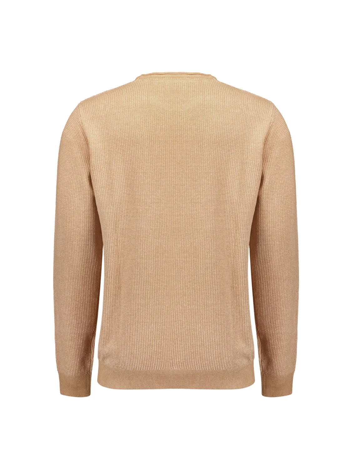 Pullover Crewneck 2 Coloured Jacquard | Desert