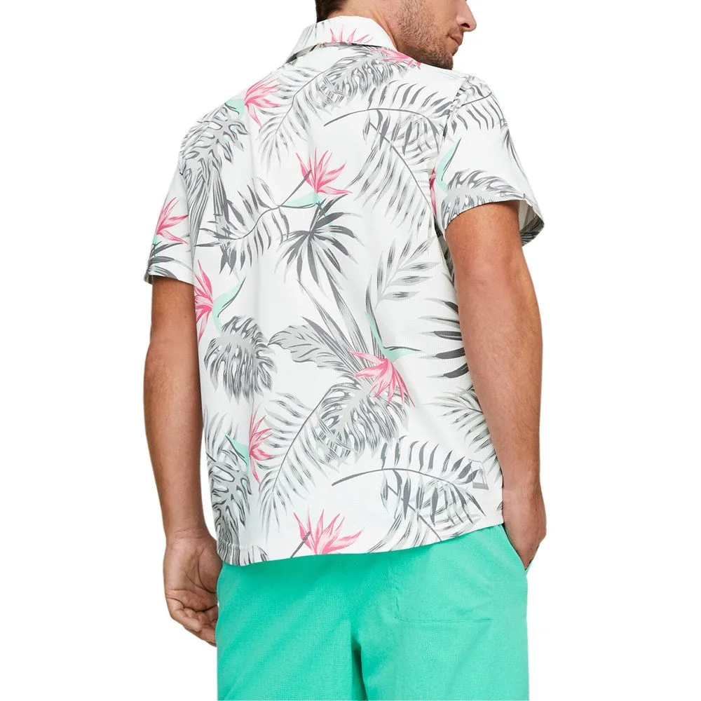 Puma x PTC Paradise Button Down Golf Polo Shirt - Bright White