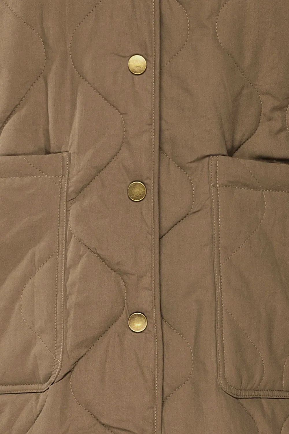 Quelimane | Long Quilted Khaki Coat