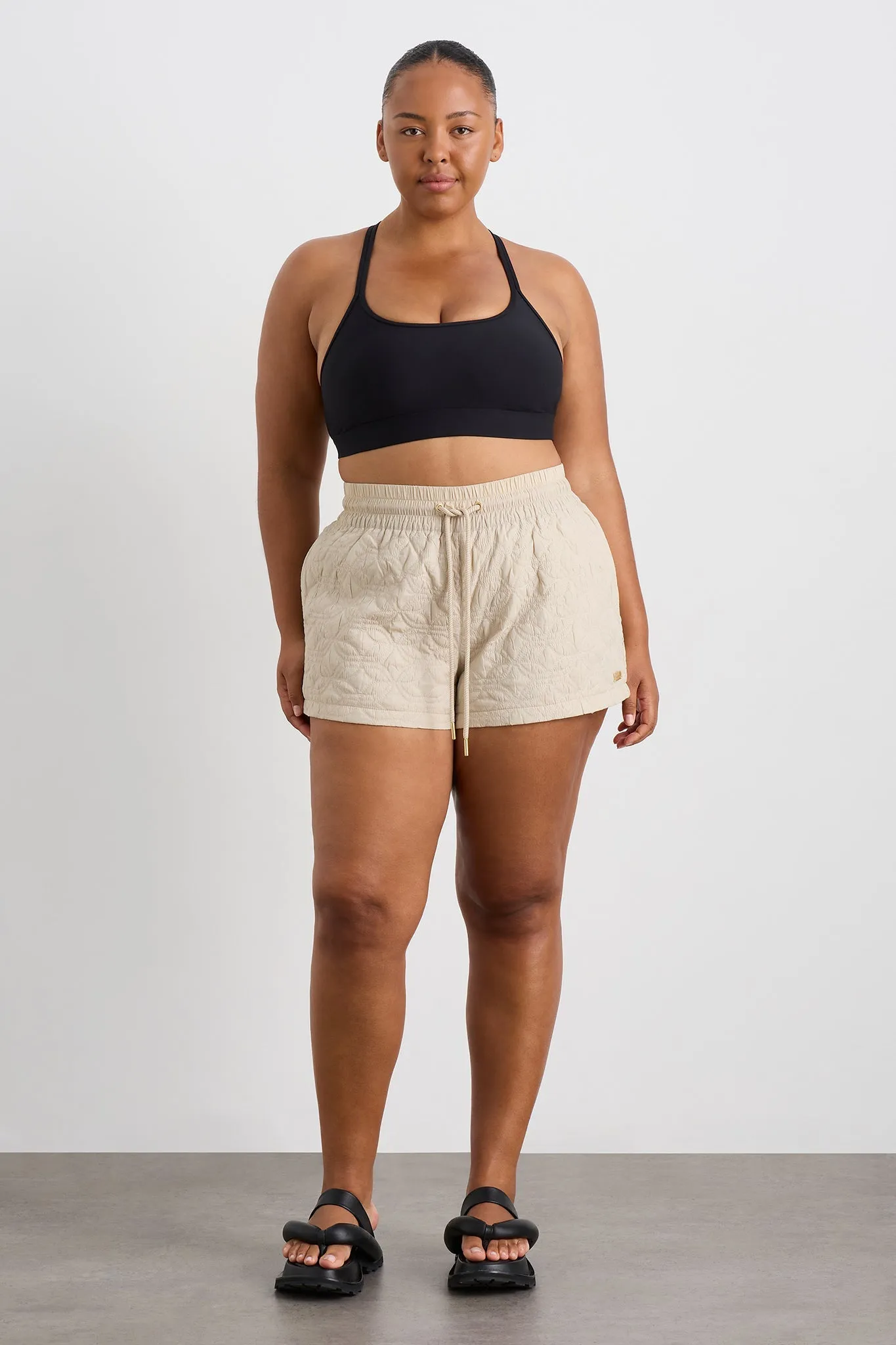 Quilted Panelled Shorts 623