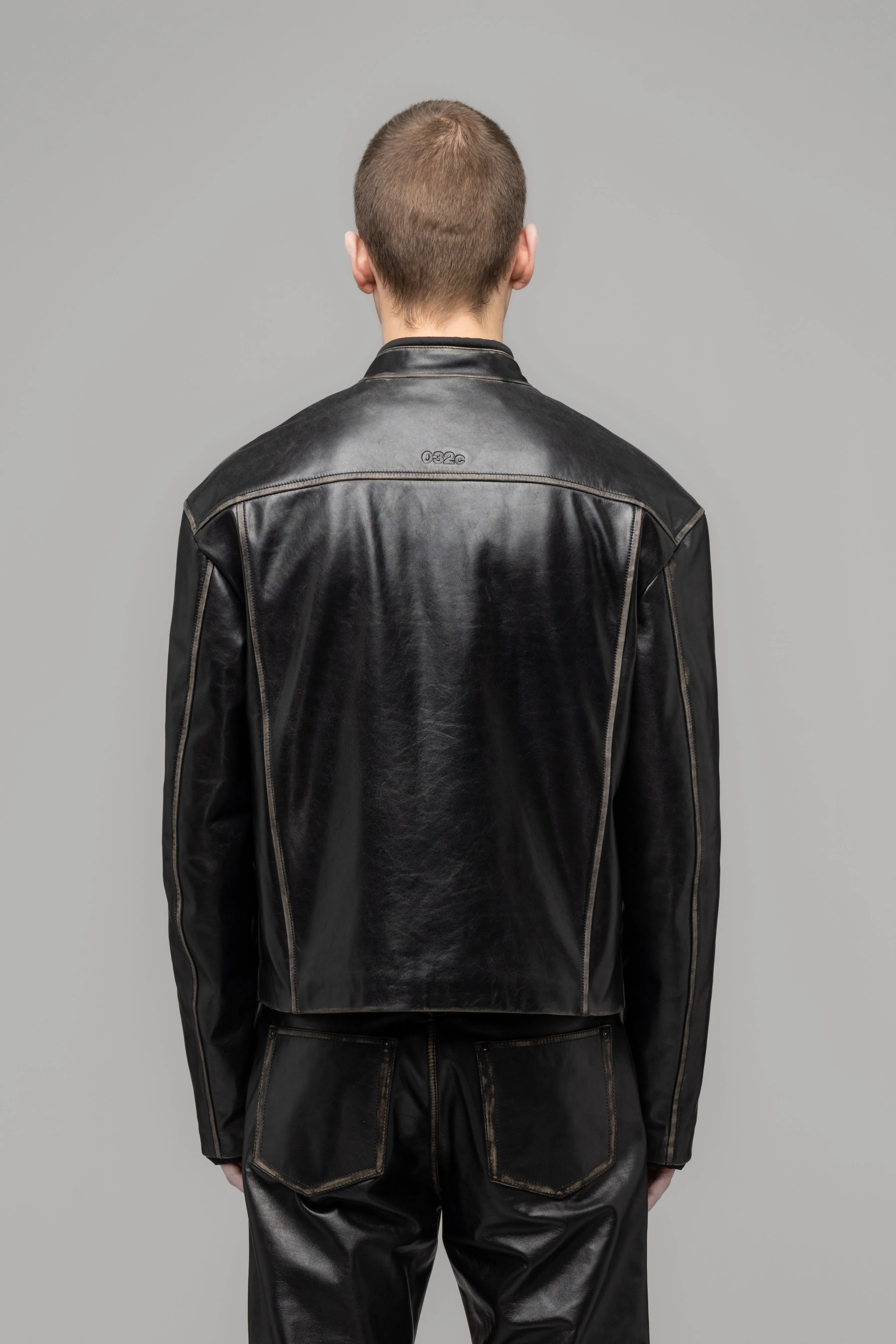 "UMA" LEATHER BIKER JACKET