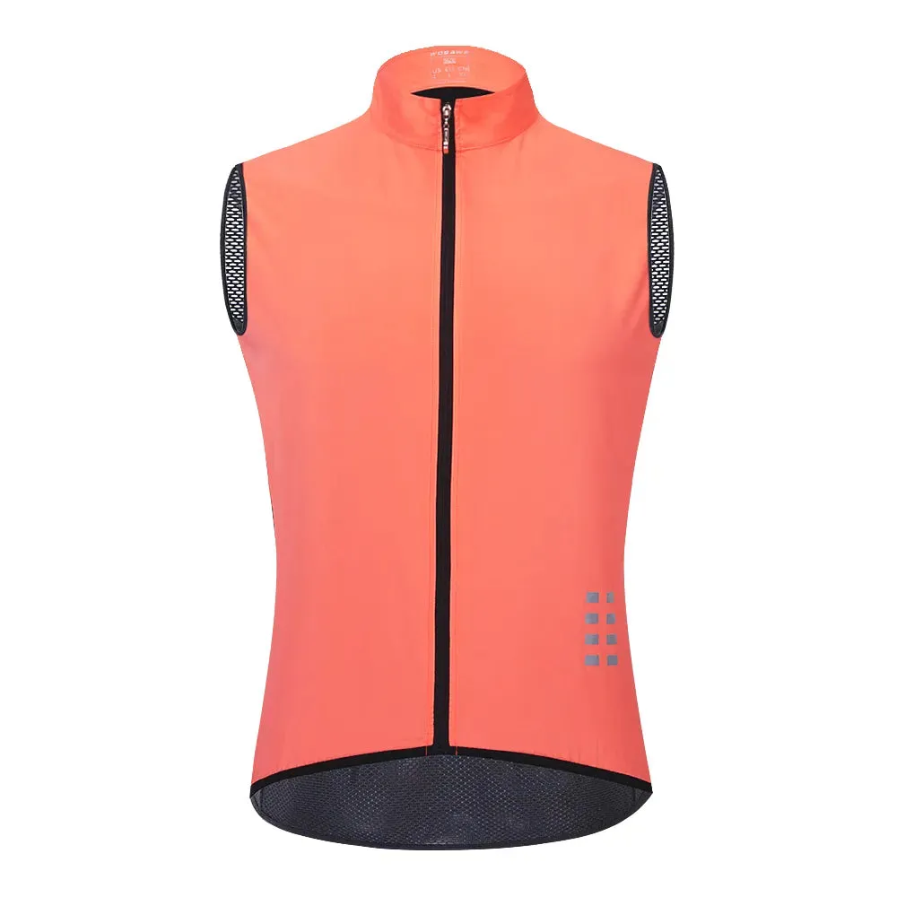 Reflective Cycling Vest Mesh Windproof Lightweight Ciclismo Mtb Bike Sleeveless Jersey Breathable Clothing Cycling Gilet