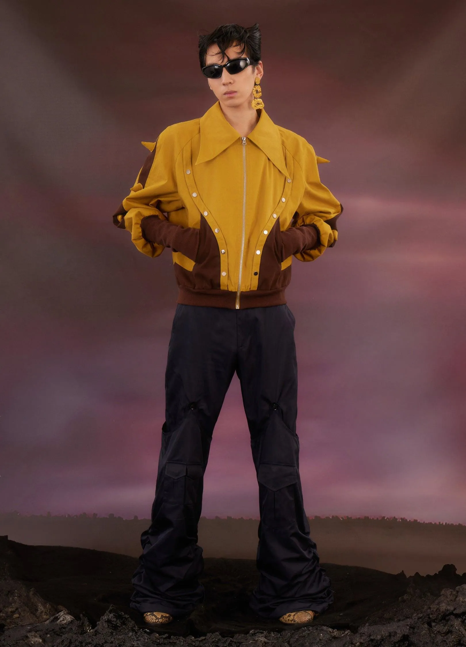 Retro Dinosaur Spike Jacket