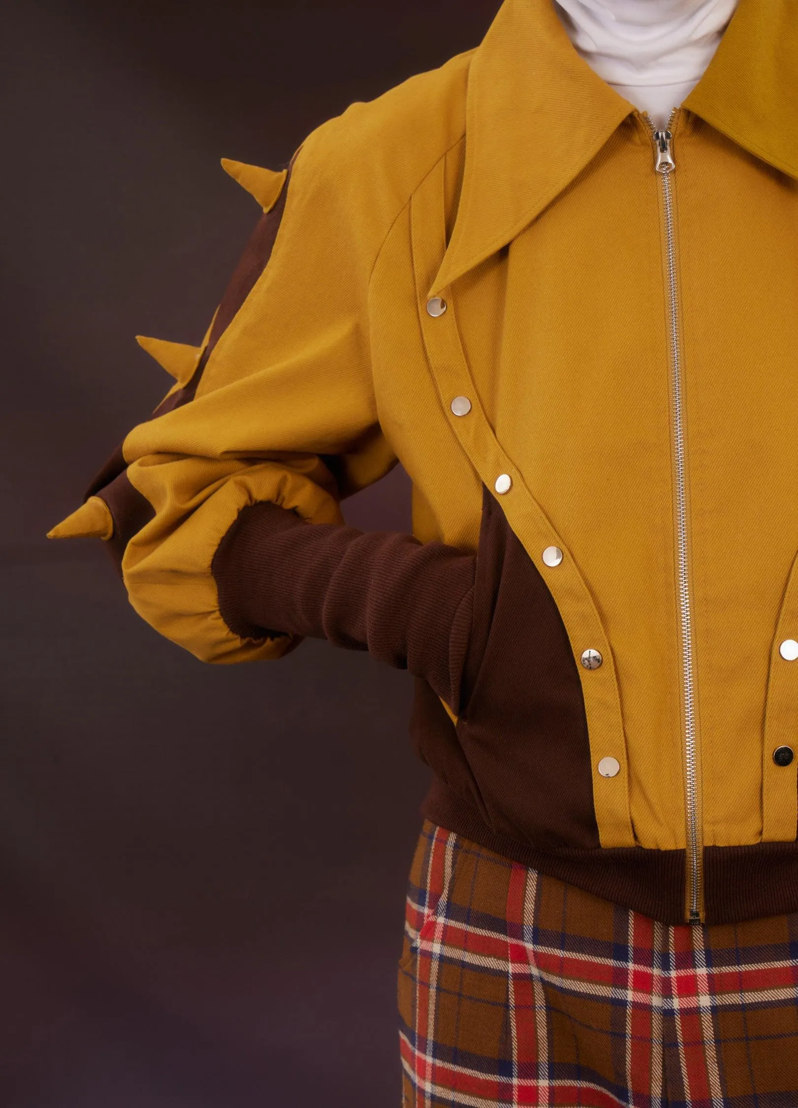 Retro Dinosaur Spike Jacket