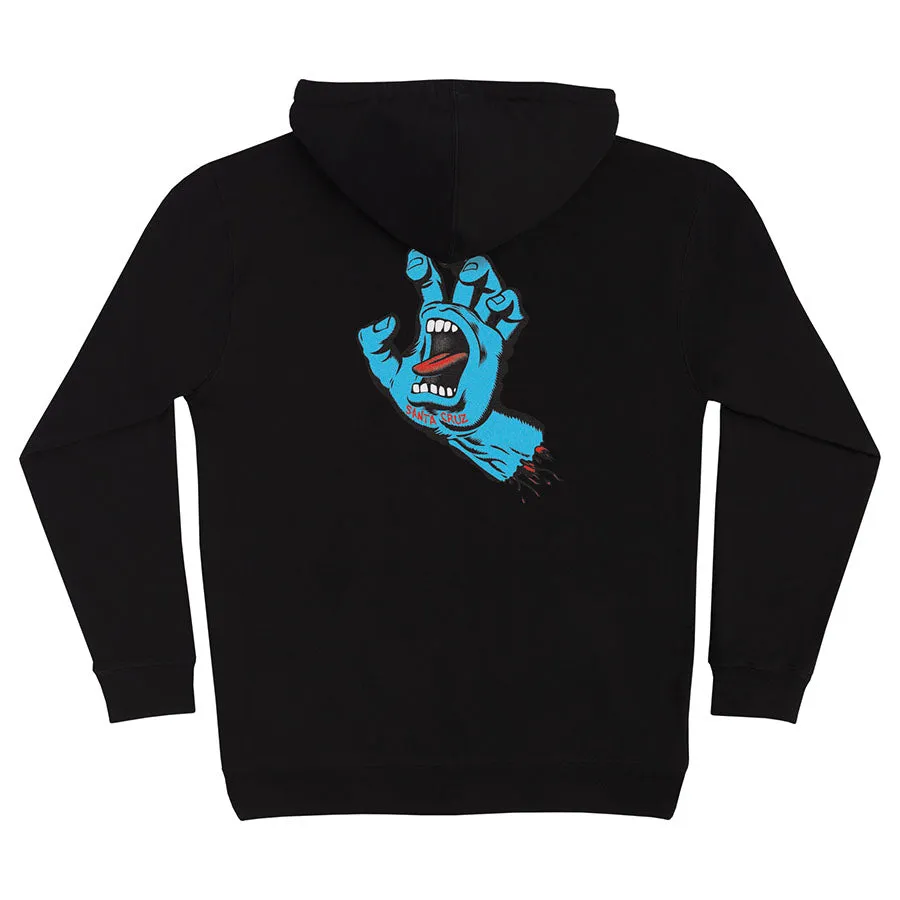 Santa Cruz Screaming Hand Pullover Hoodie - Black