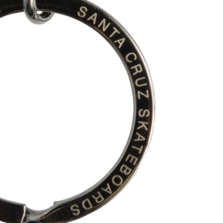 Santa Cruz Wave Dot Key Chain Gunmetal