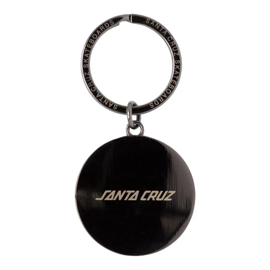 Santa Cruz Wave Dot Key Chain Gunmetal