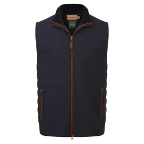 Schoffel Hybrid Lamsbwool Aerobloc Mens Gilet - Navy