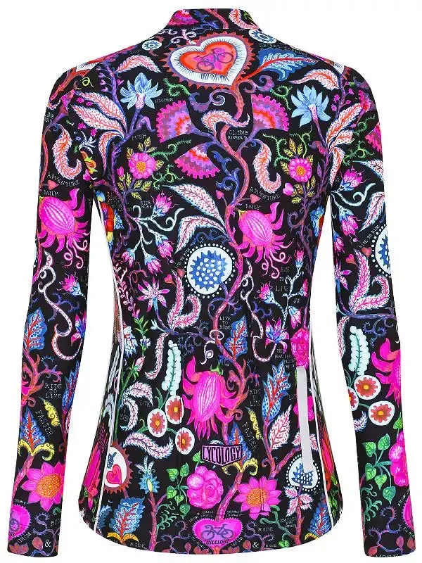 Secret Garden Women's Winter Long Sleeve Jersey Black