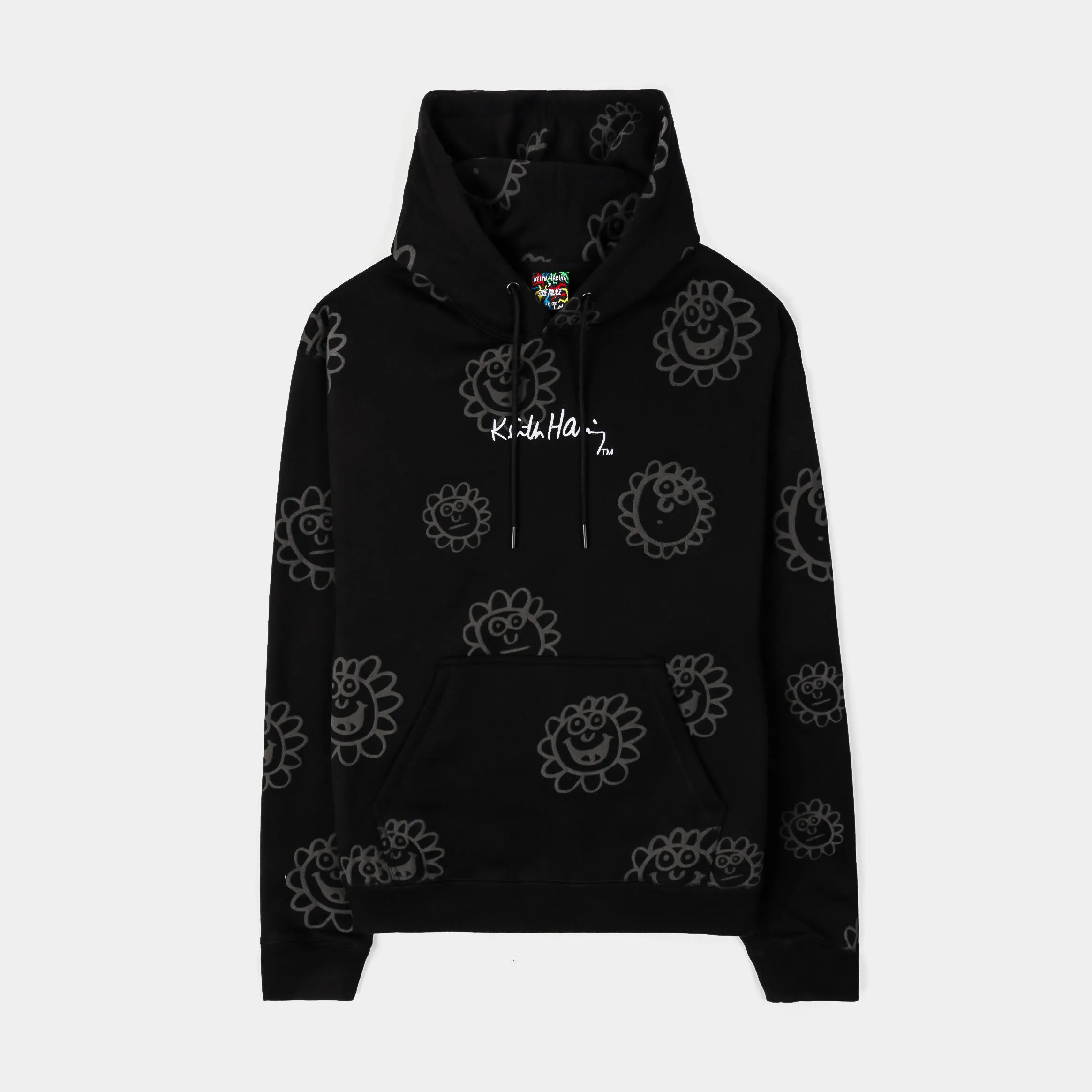 SP x Keith Haring Flower Pullover Mens Hoodie (Black)