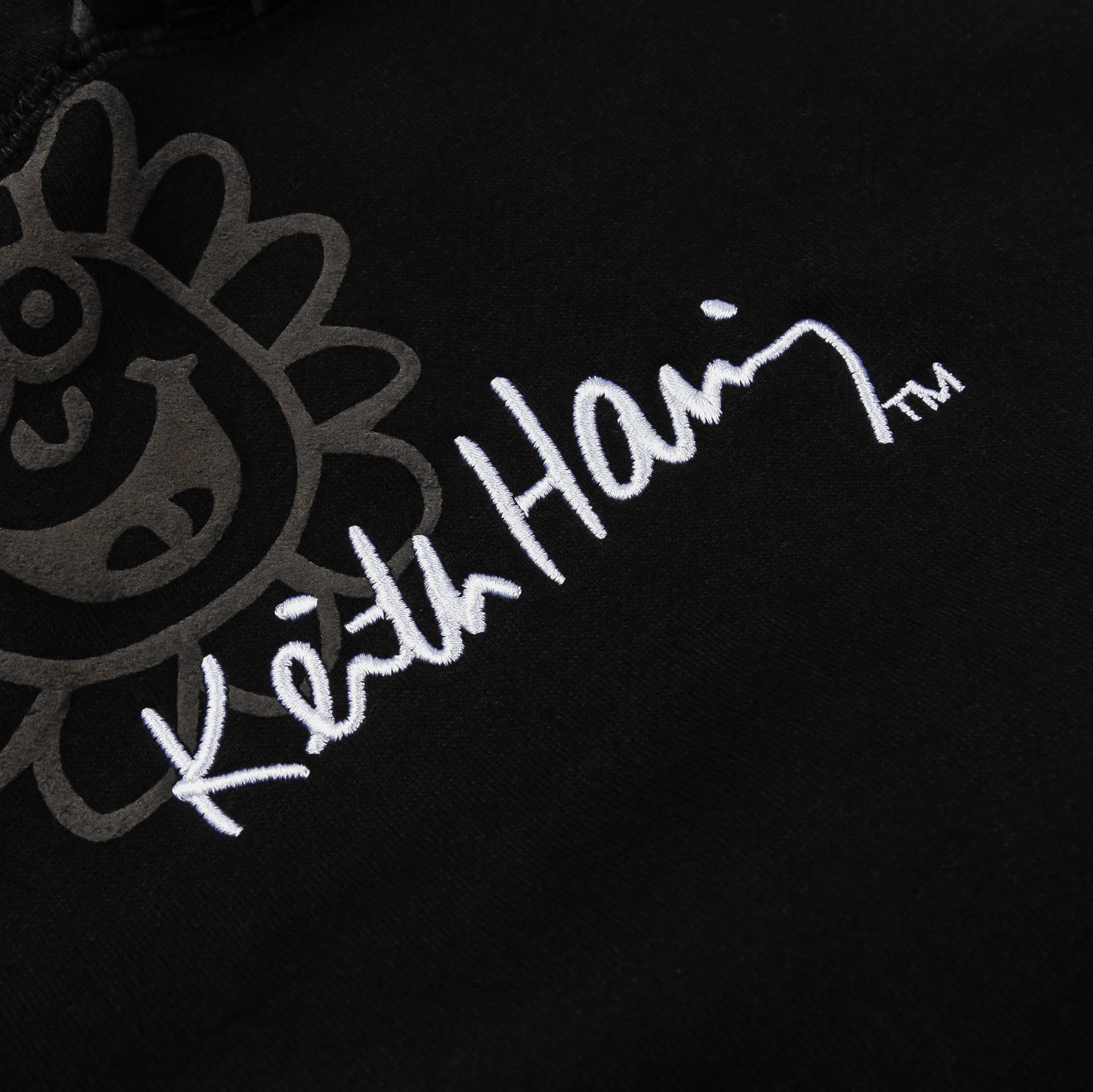 SP x Keith Haring Flower Pullover Mens Hoodie (Black)