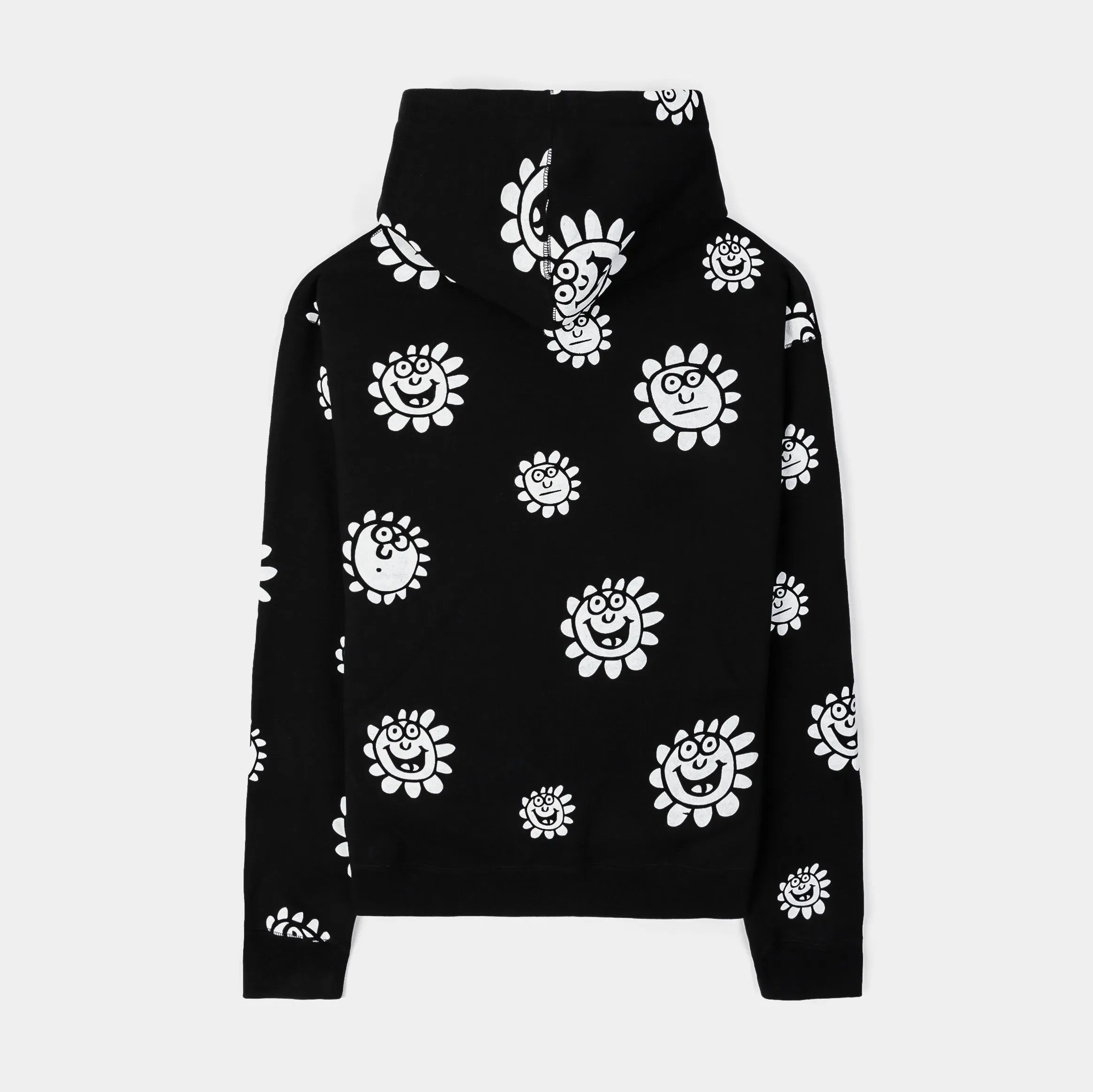 SP x Keith Haring White Flower Pullover Mens Hoodie (Black/White)