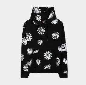 SP x Keith Haring White Flower Pullover Mens Hoodie (Black/White)