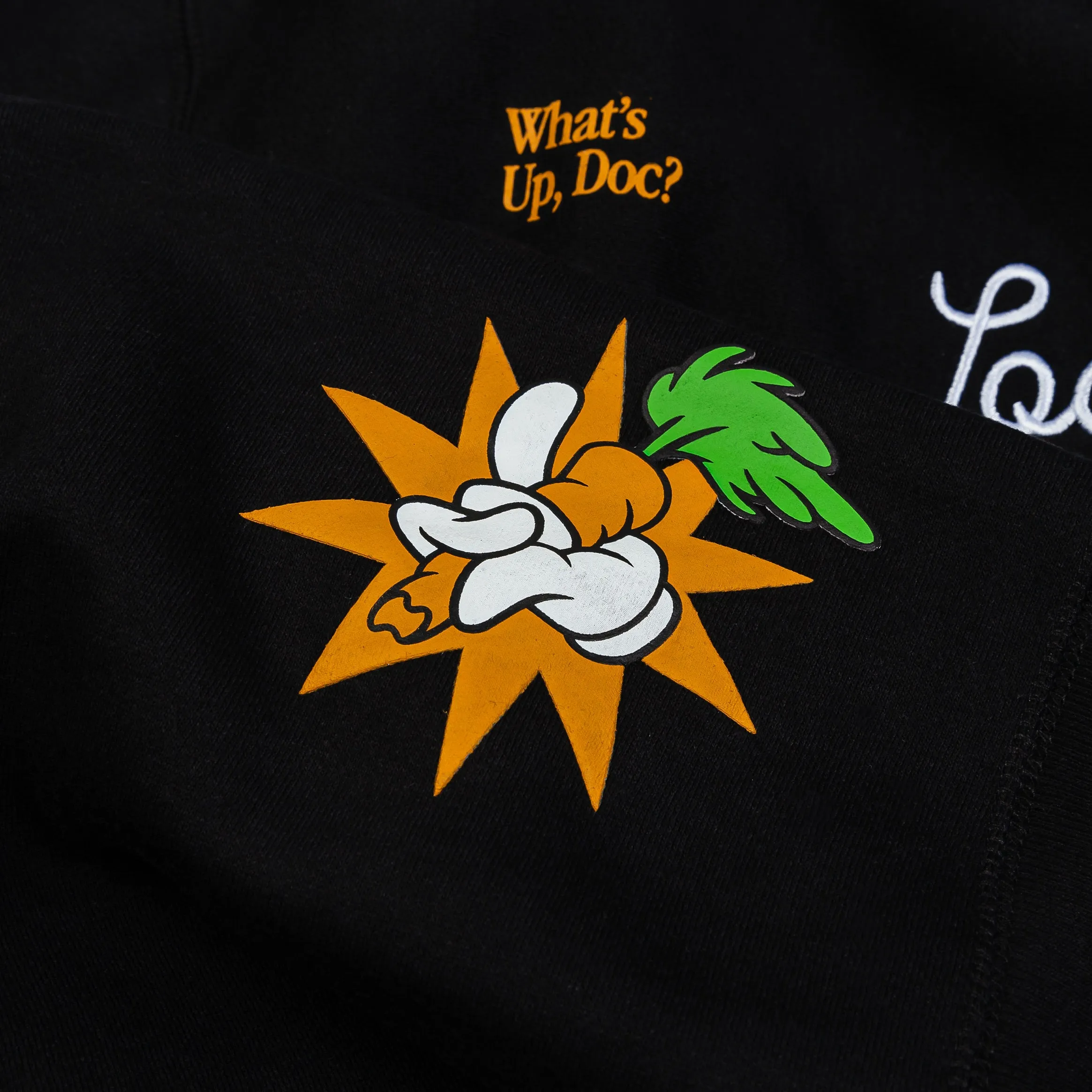 SP x Looney Tunes Whats Up Doc Pullover Mens Hoodie (Black/White)