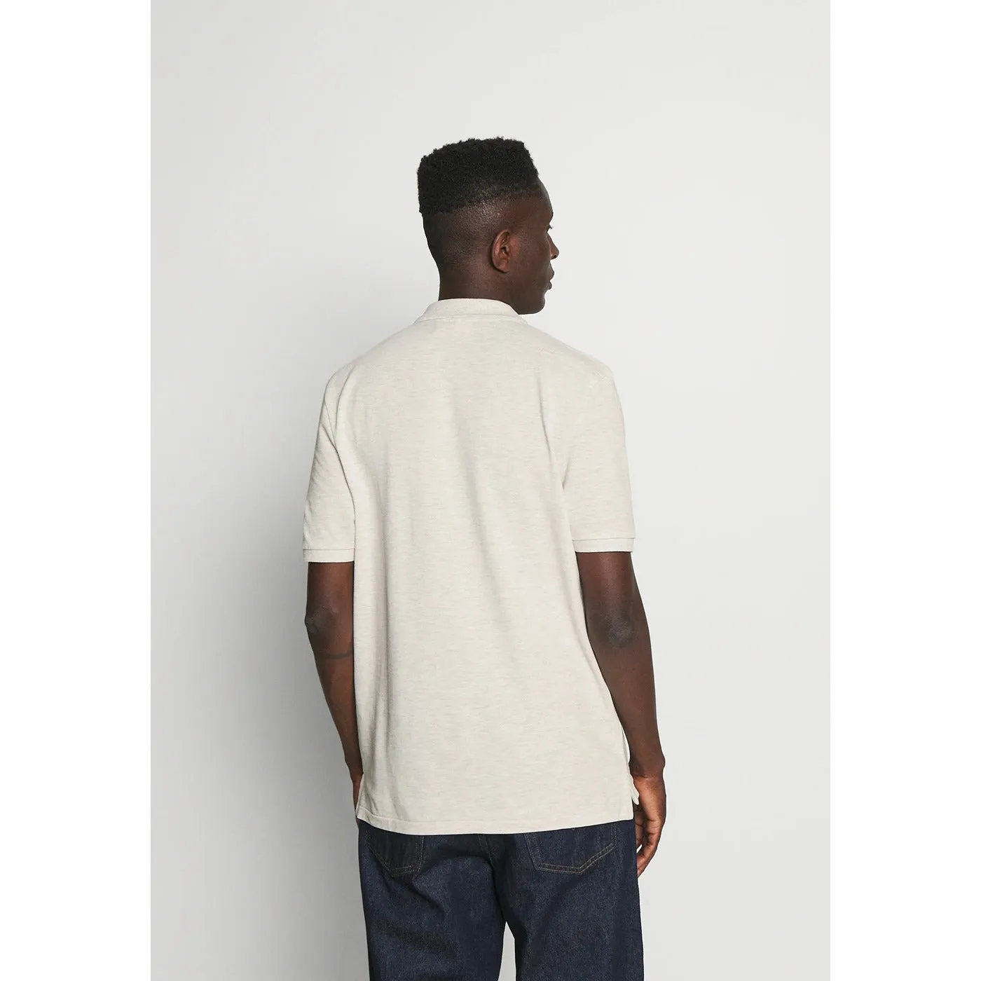 SPFLD White Melange Polo