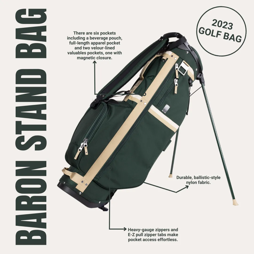 Sun Mountain Baron Stand Bag - Beach/Taupe/Black