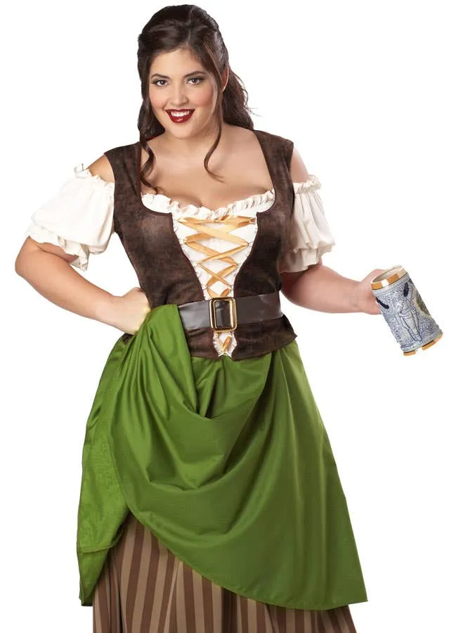 Tavern Maiden Plus Size Womens Oktoberfest Costume