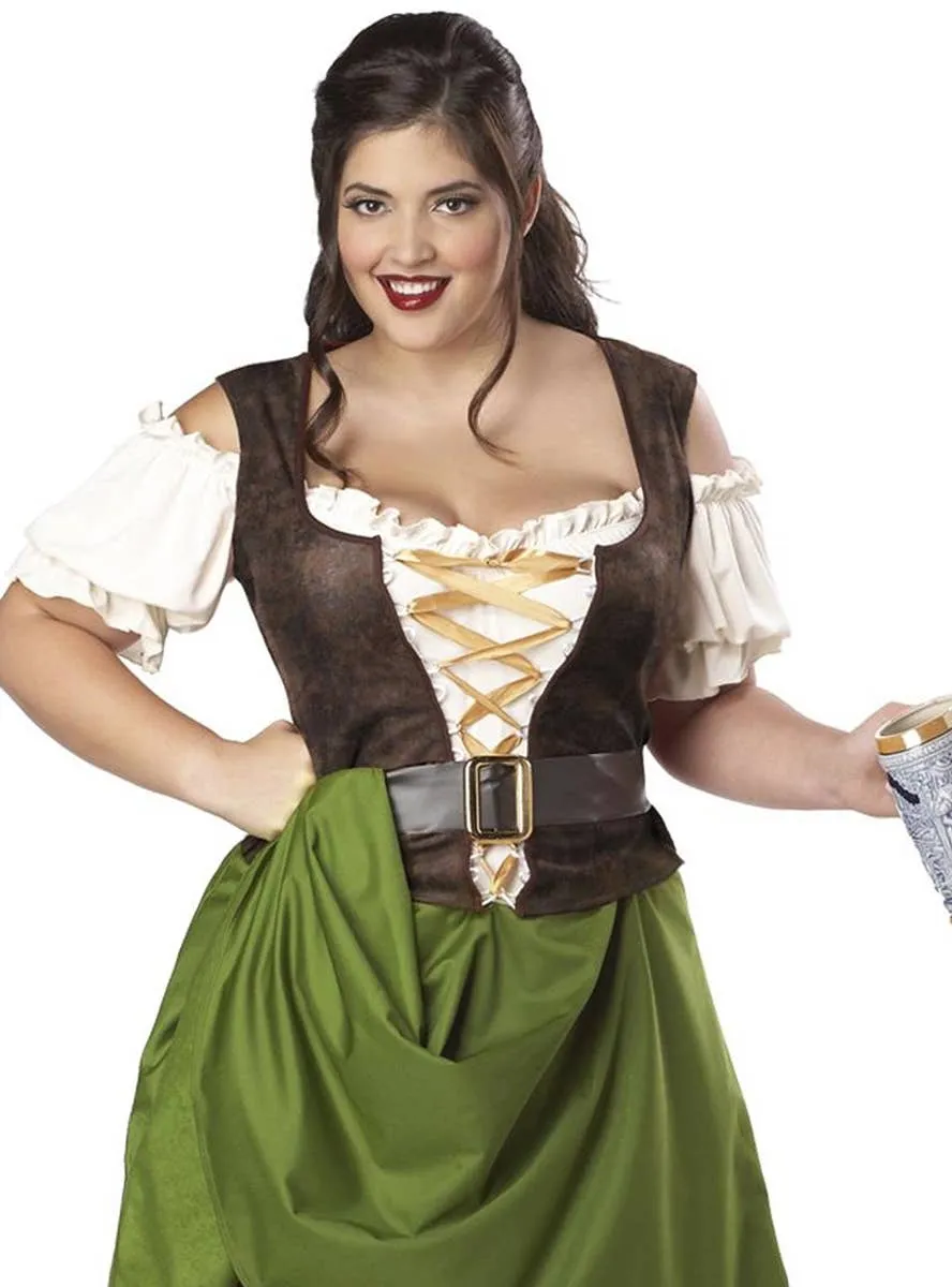 Tavern Maiden Plus Size Womens Oktoberfest Costume