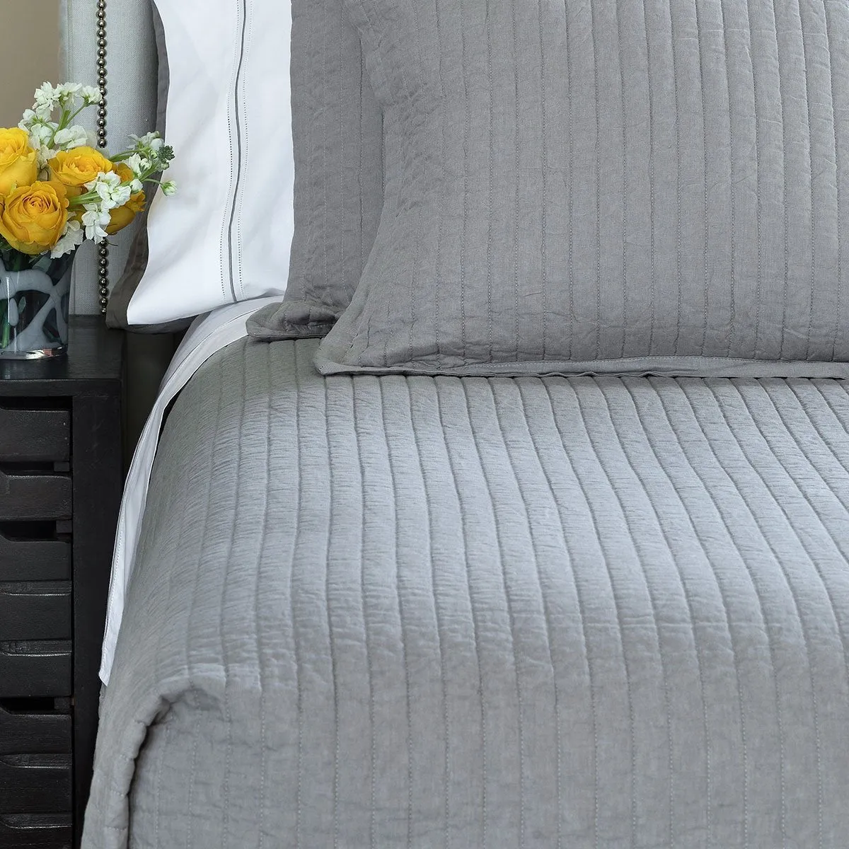 Tessa Light Grey Coverlet & Pillows by Lili Alessandra