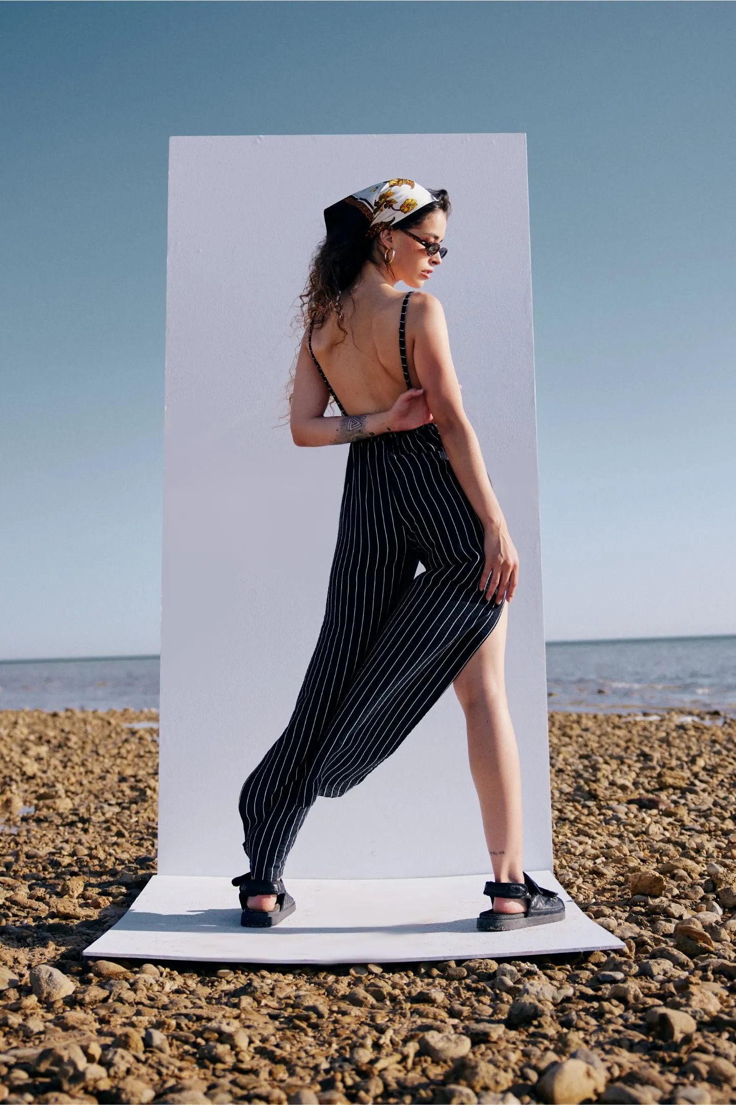 THE BACKLESS SAILOR JUMPSUIT