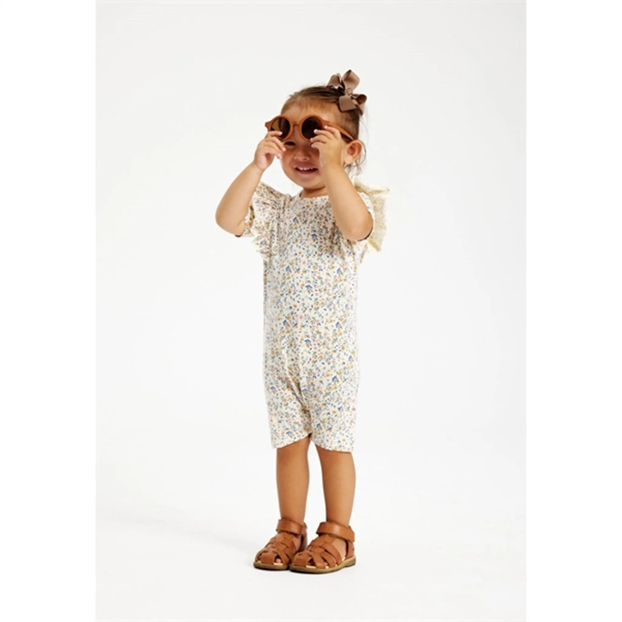 THE NEW Siblings White Swan Tiny Flower AOP Geraldine Jumpsuit