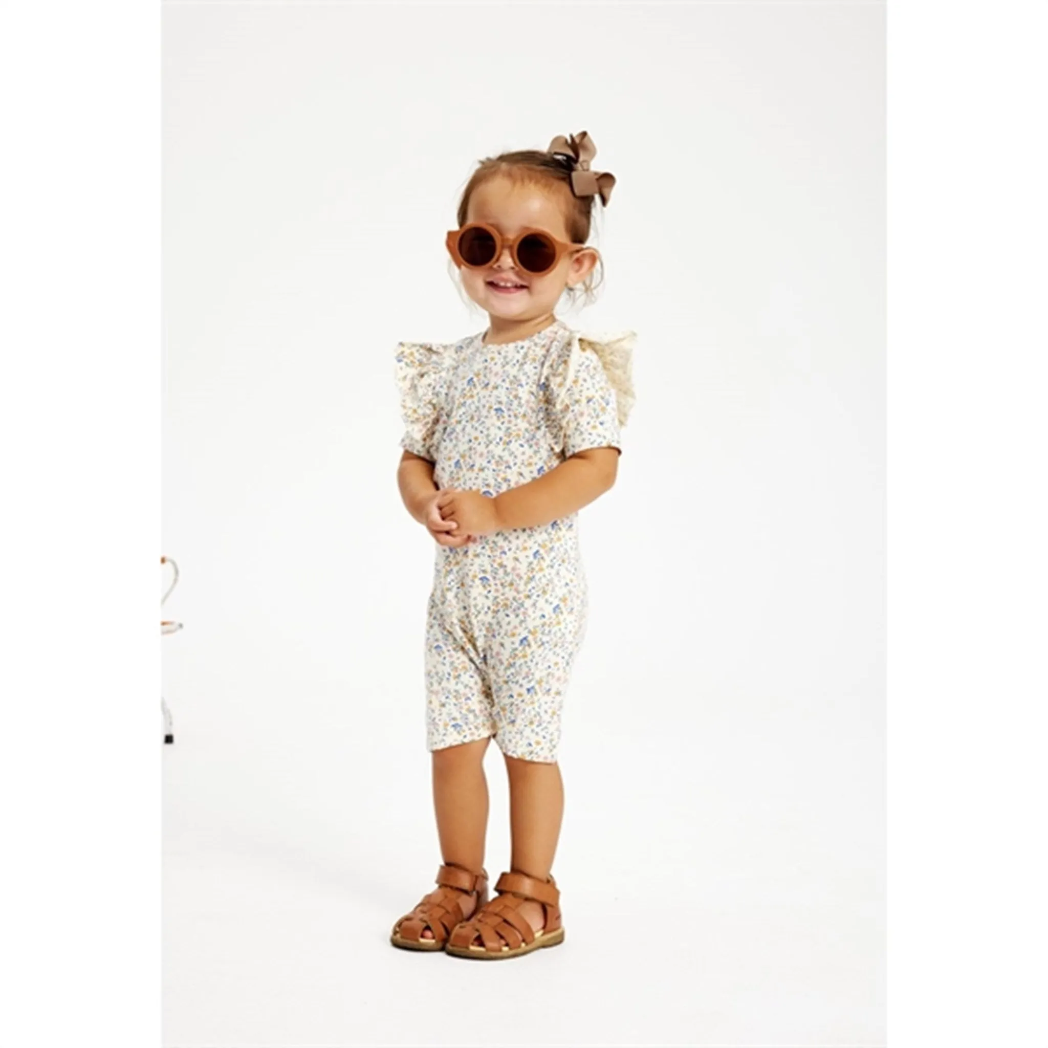 THE NEW Siblings White Swan Tiny Flower AOP Geraldine Jumpsuit