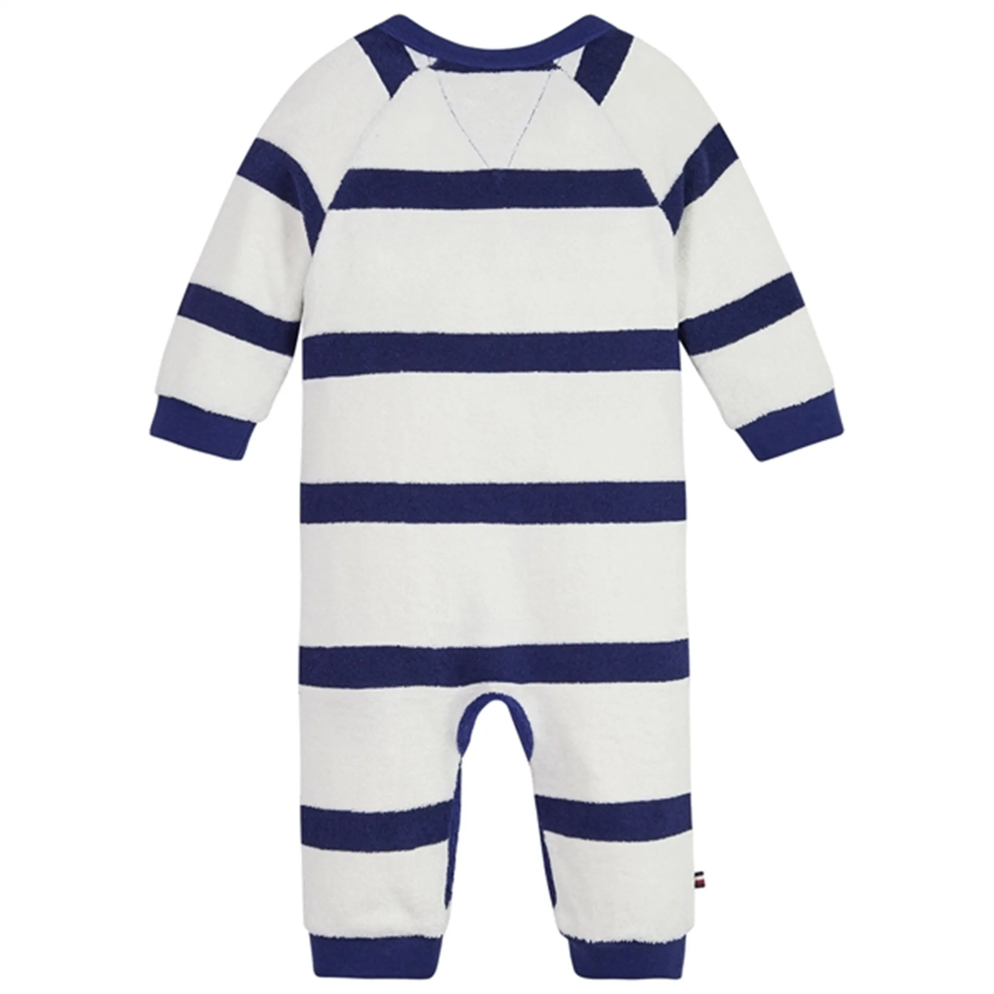 Tommy Hilfiger Baby Striped Towelling Jumpsuit Pilot Blue / Ancient White Stripe