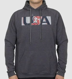 USA x Baseballism Grey Outfield Fence Hoodie