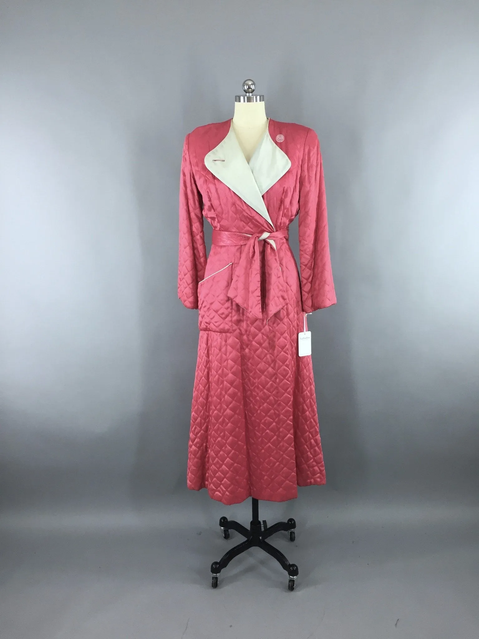 Vintage 1940s TEXTRON Hostess Coat Robe