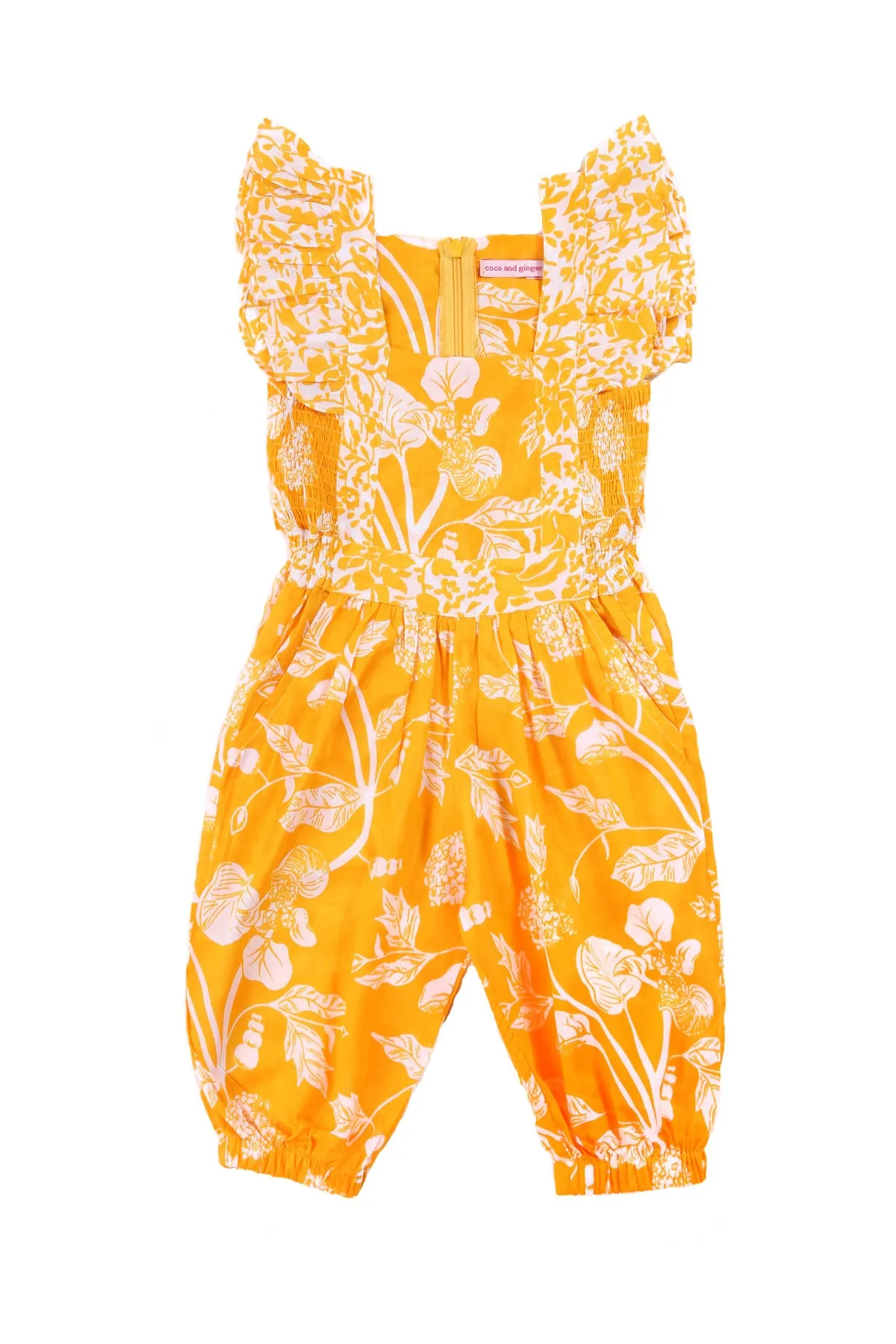 Wilde Jumpsuit (Baby) Botanical Saffron