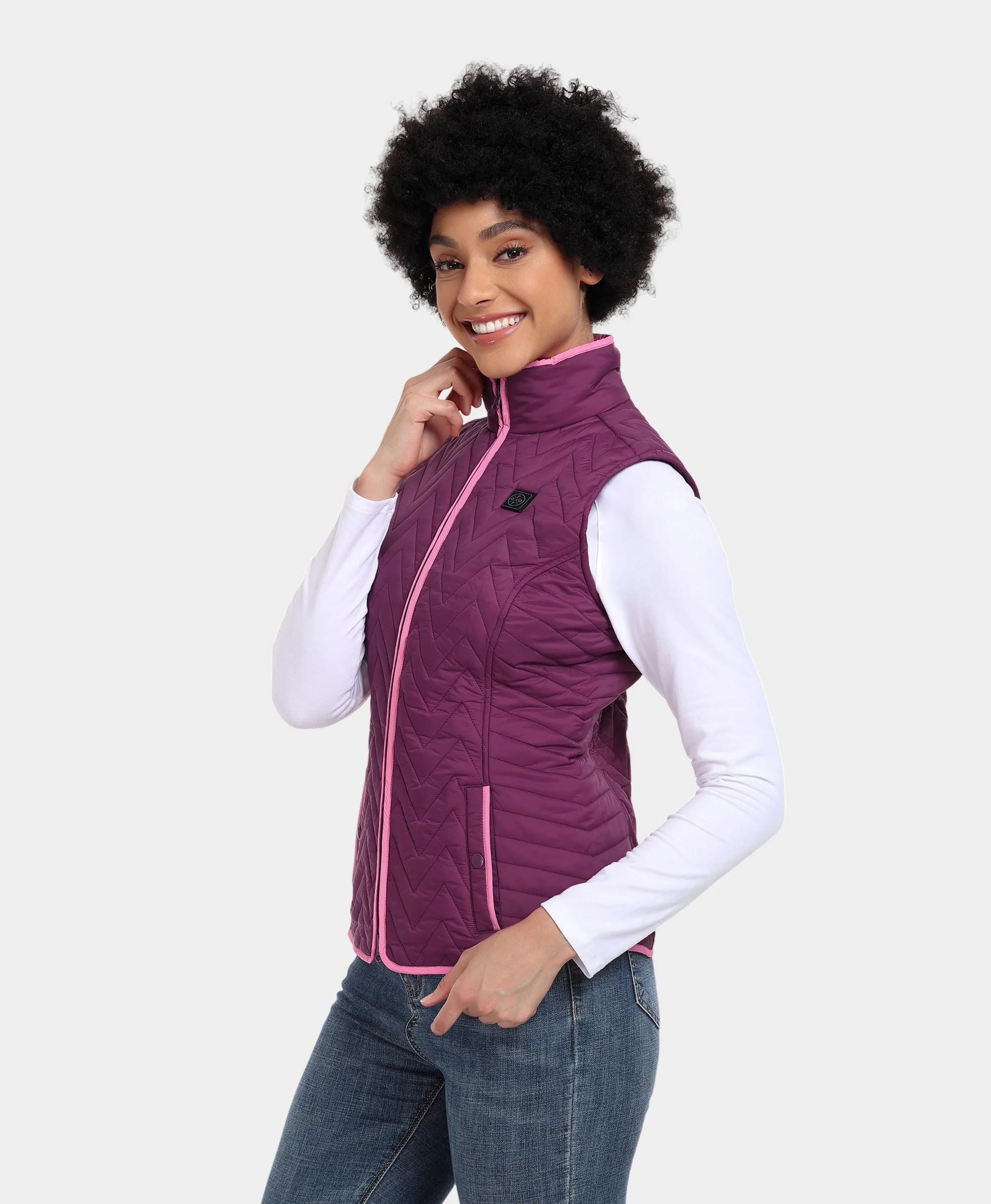 Women's Heated Chevron Quilted Vest (Apparel Only)