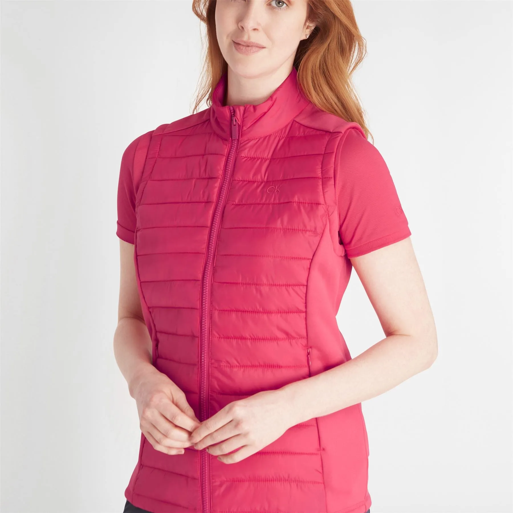 Womens Hutchinson Hybrid Gilet Berry Pink - SS24