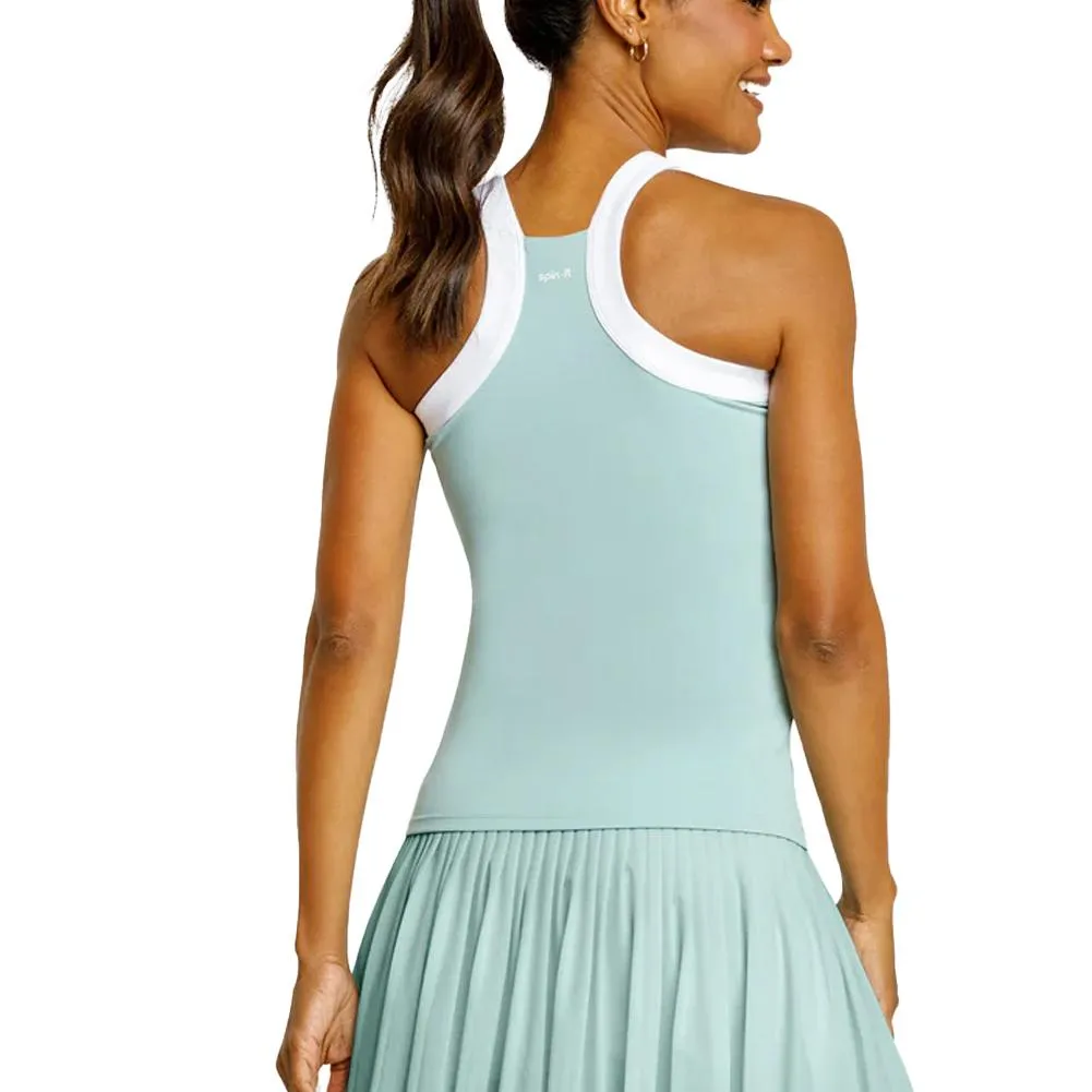 Women`s Zoraya Hi-Neck Pickleball Tank Aquifer