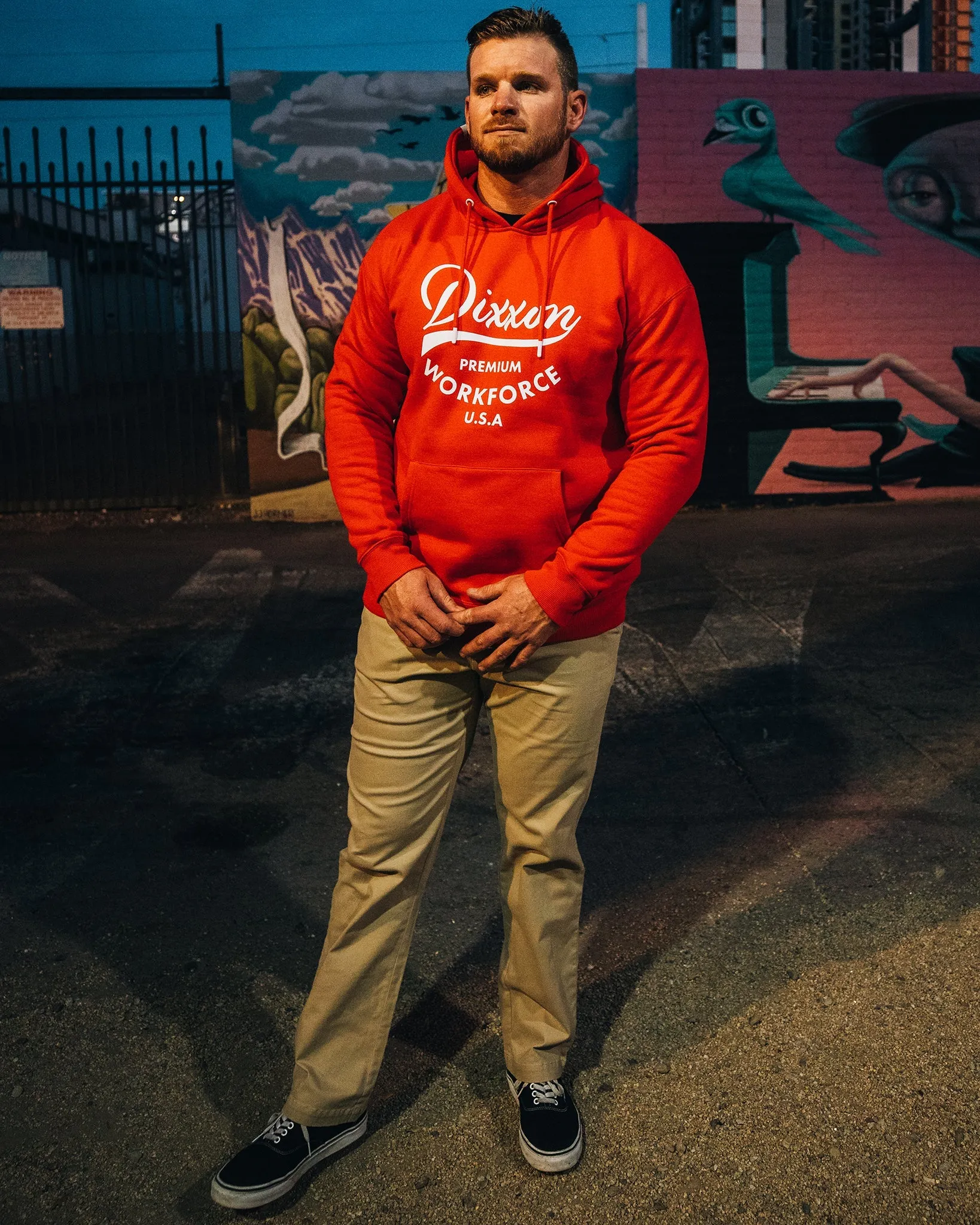 Workforce Pullover Hoodie - Red