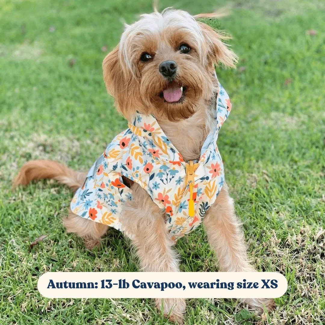 Yellow Floral Reversible Zoomies Rain Vest™