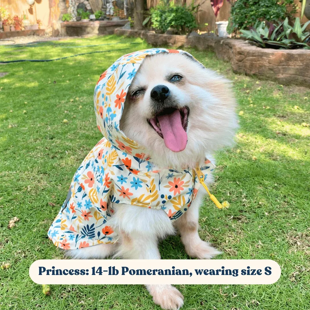 Yellow Floral Reversible Zoomies Rain Vest™