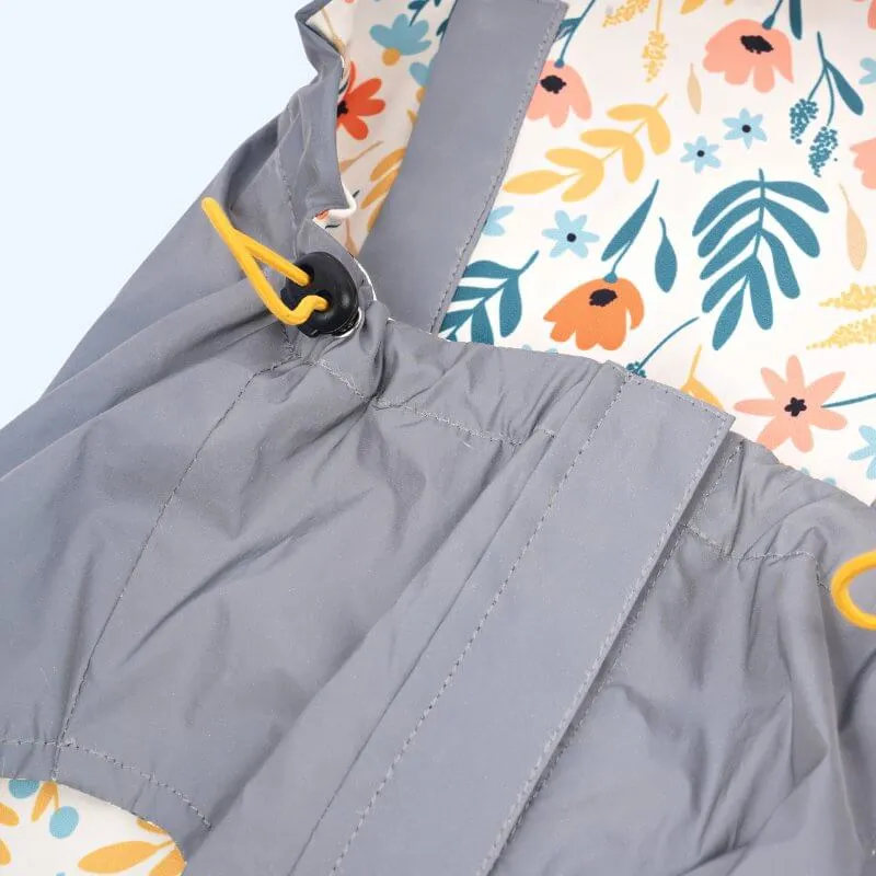 Yellow Floral Reversible Zoomies Rain Vest™